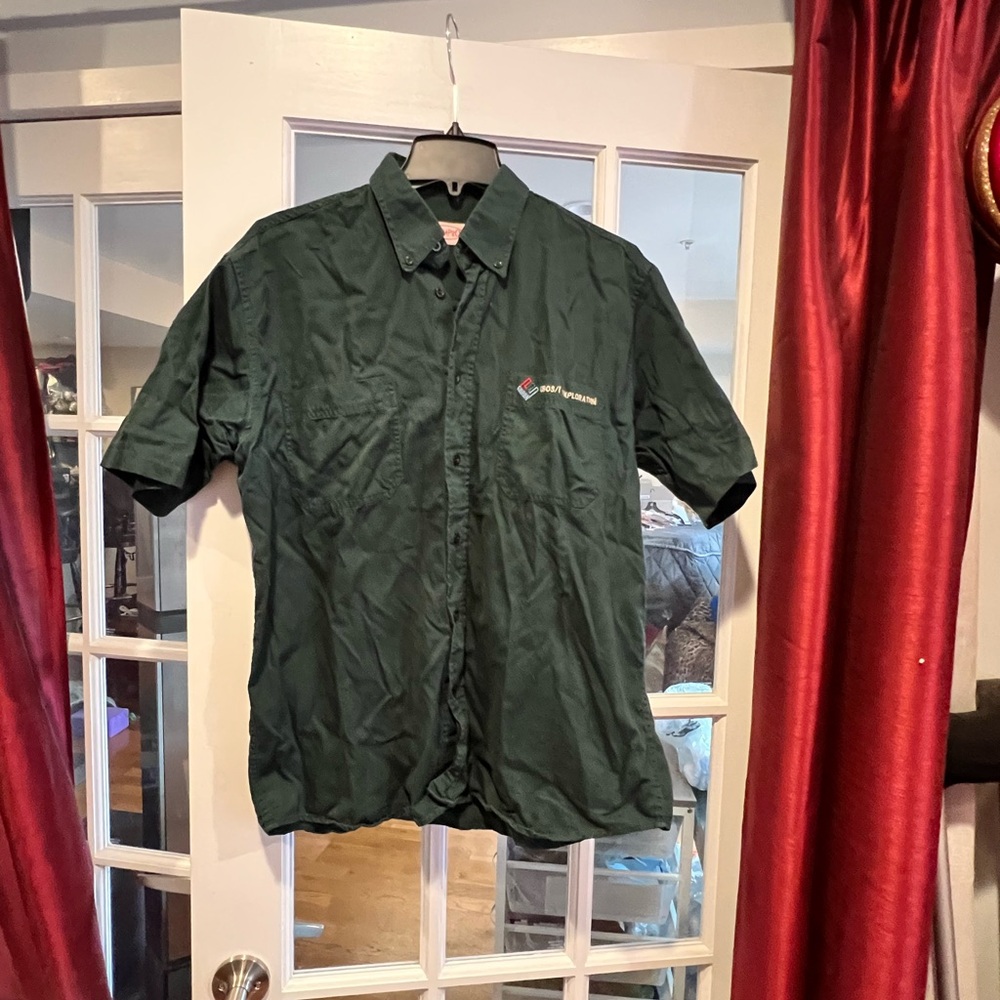 Men's Forest Green Short Sleeve Shirt